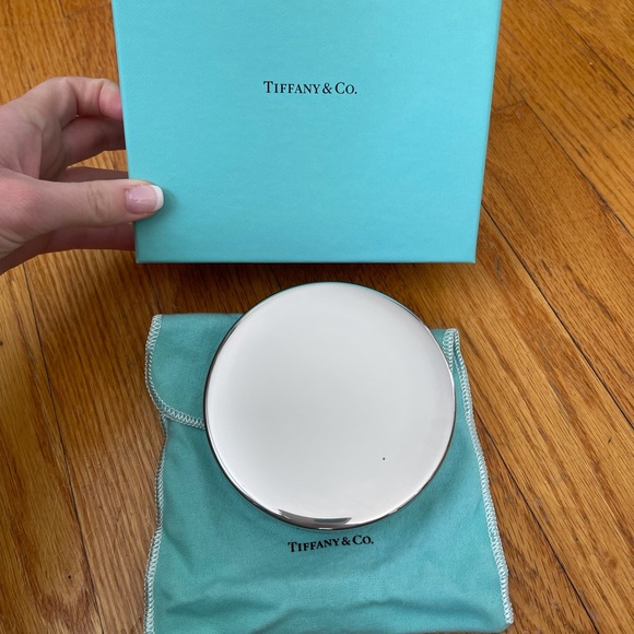 NEW Tiffany & Co. Pewter Box w/ Green Lining 4IN - Picture 2 of 9